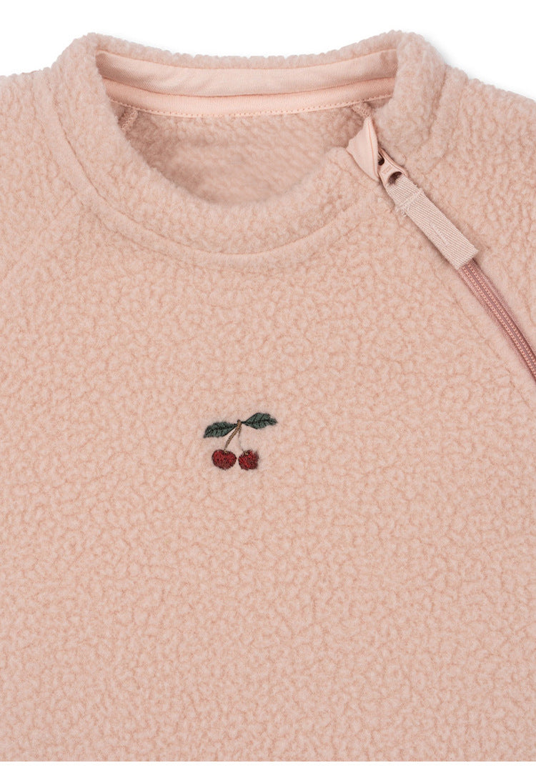 アウタージャンプスーツ ボアフリース 刺繍 防寒 ジップアップ【mh0011711】