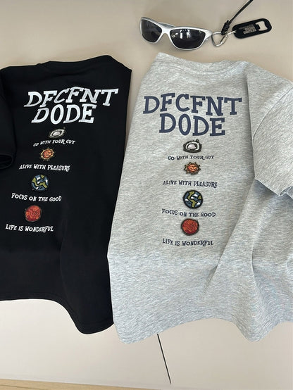 Graphic Alphabet Tee 英字プリント 半袖Tシャツ【mh0012972】