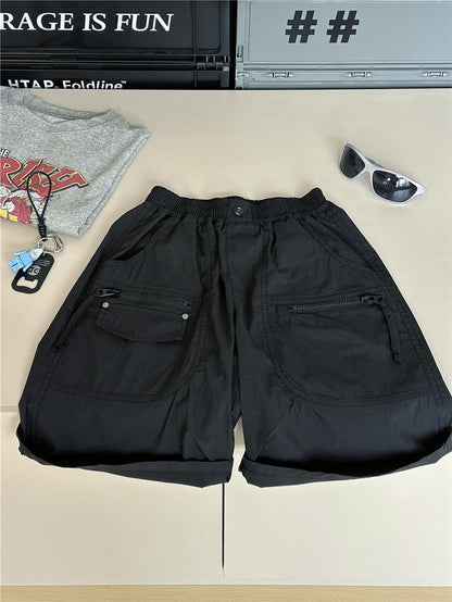 Cargo Pocket Shorts ジッパーポケット ハーフパンツ【mh0012964】