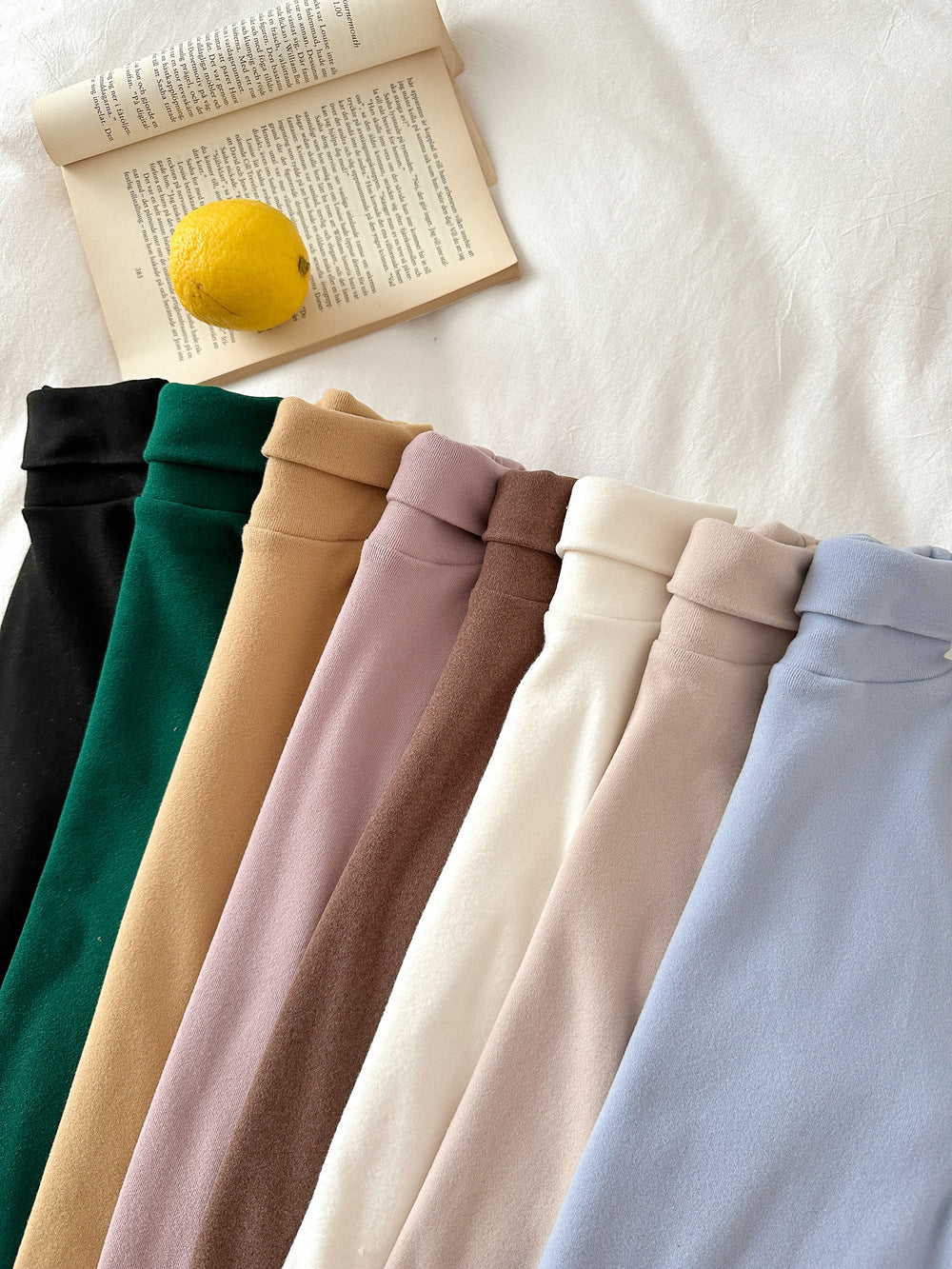 長袖Tシャツ キッズ ハイネック 無地 ベーシック くすみカラー トップス【mh0011664】