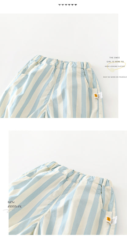 Retro Nautical Shorts ストライプ ショートパンツ【mh0012865】