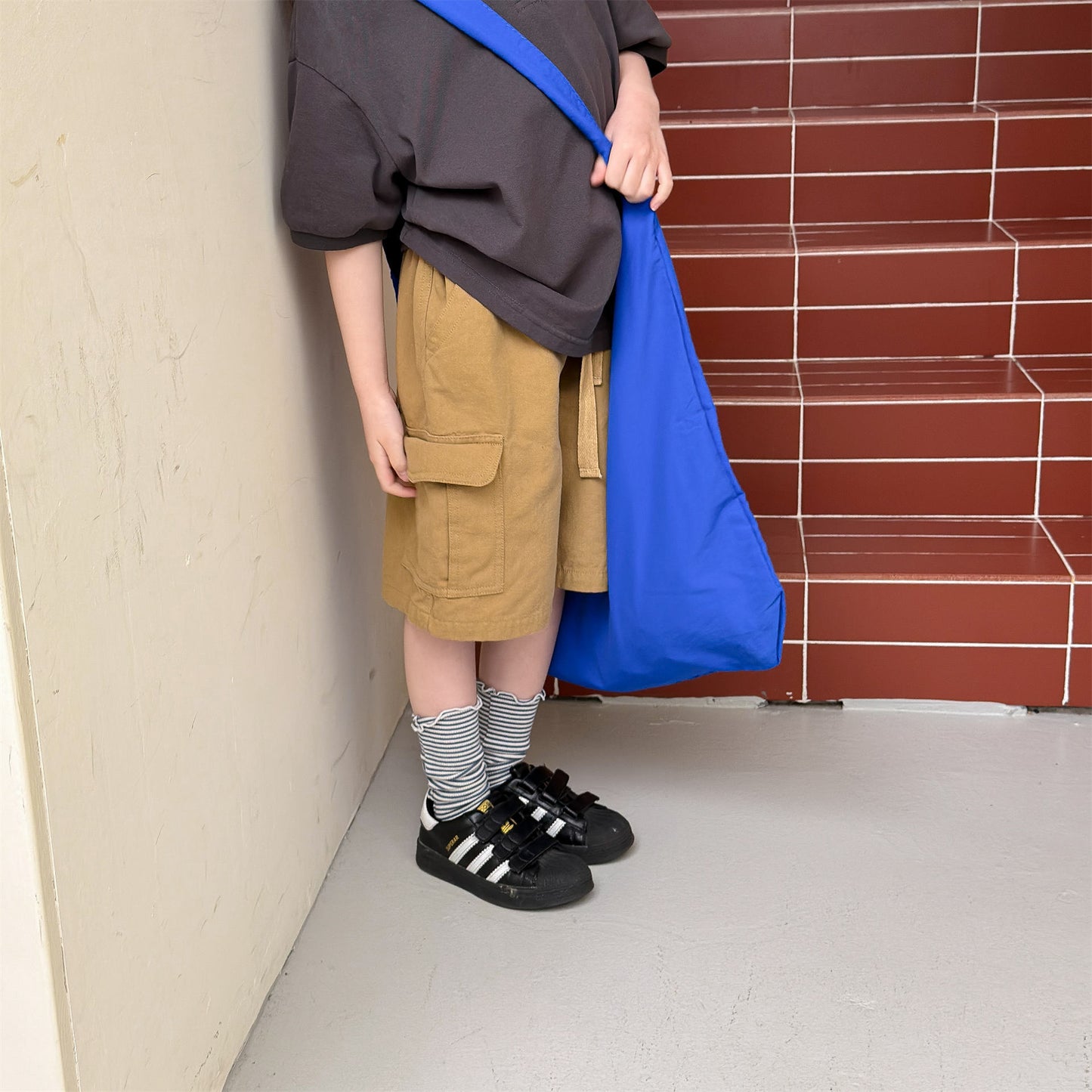 Cotton Cargo Shorts With Belt コットン ドット柄 無地 ショートパンツ【mh0012659】