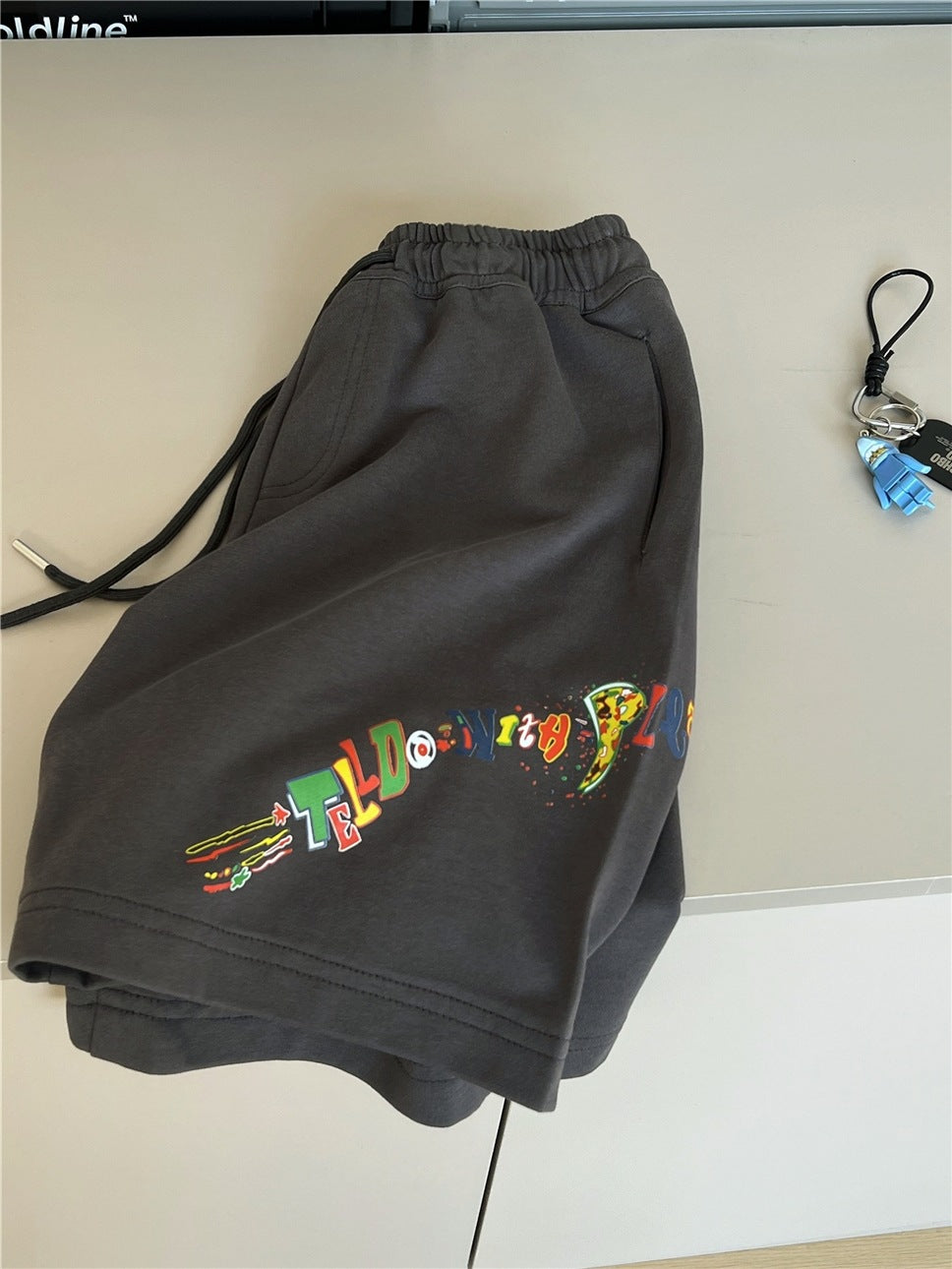Graphic Sweat Shorts ロゴプリント ハーフパンツ【mh0012962】