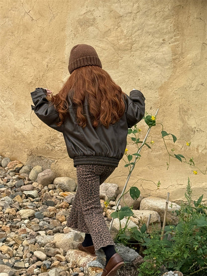 フェイクレザー ジャケット ライダース 裏地付き ボリューム アウター【mh0011619】