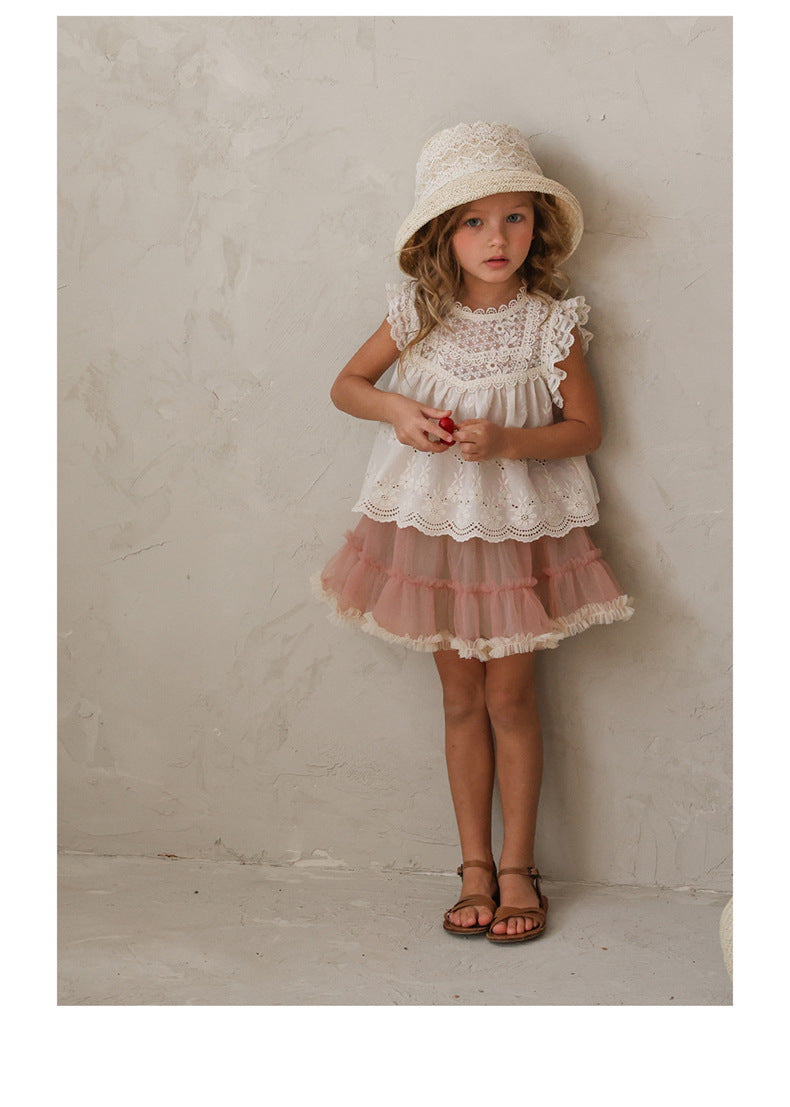 Lace Tulle Skort チュール パンツインスカート【mh0012976】