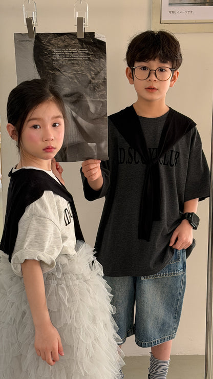Letter Print Cotton T-shirt レター プリント 半袖Tシャツ【mh0012519】