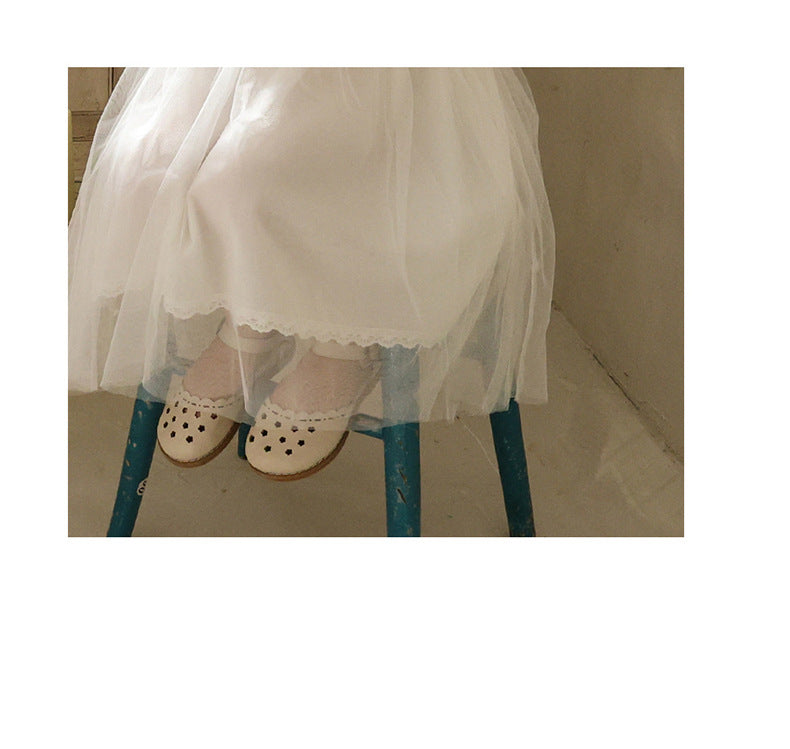 Lace Tulle Dress 刺繍 チュールワンピース【mh0012975】