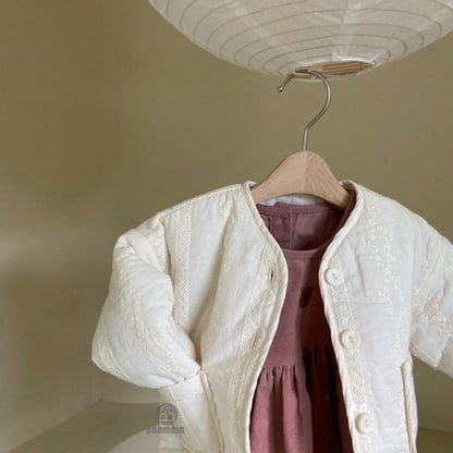 Floral Embroidered Padded Jacket 花柄 中綿ジャケット【mh0012641】