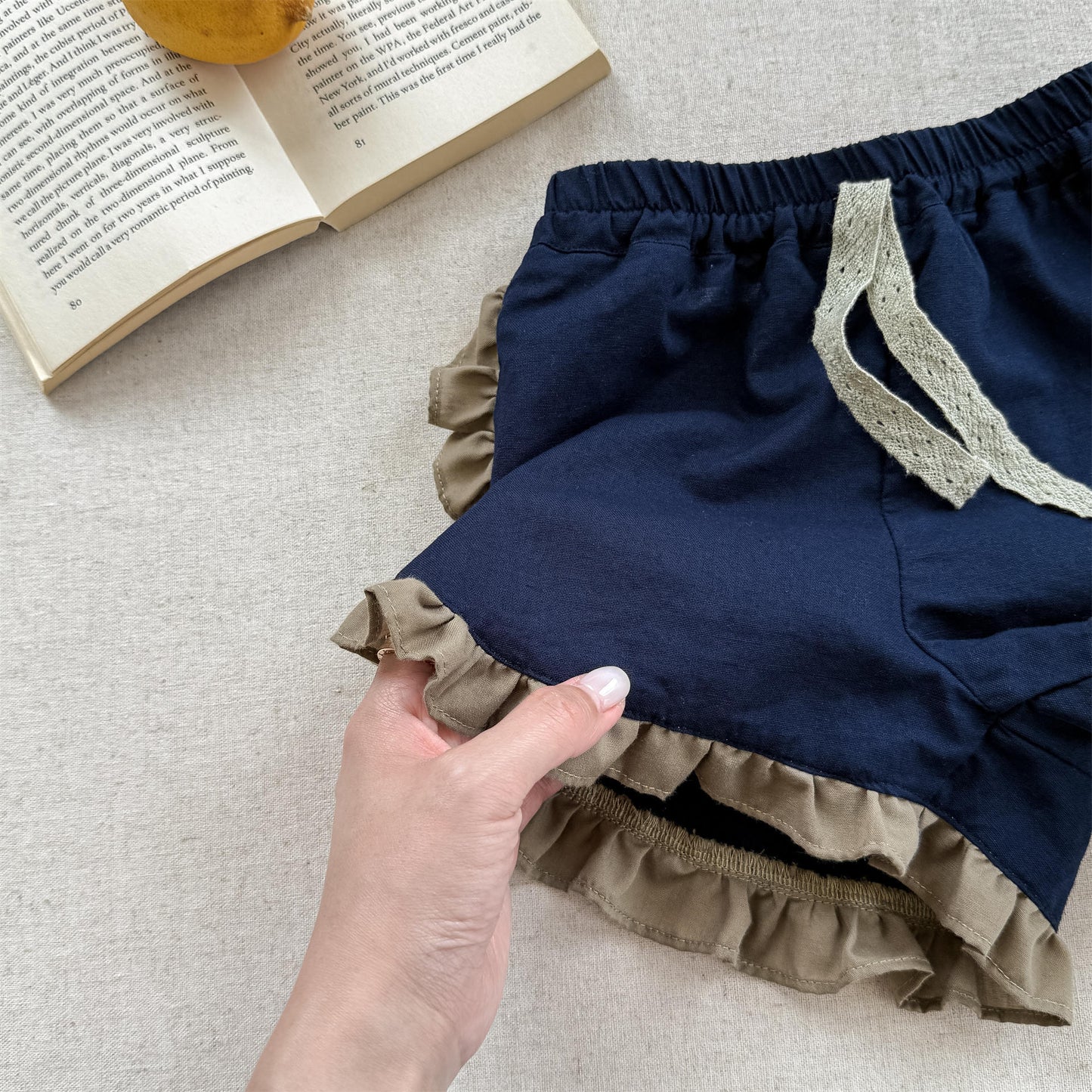Flower Print Ruffle Cotton Shorts 花柄 コットン ショートパンツ【mh0012655】