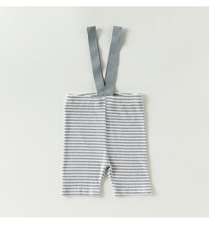 High Waisted Suspender Cotton Shorts Gingham Suspender Half Pants [mh0012782]