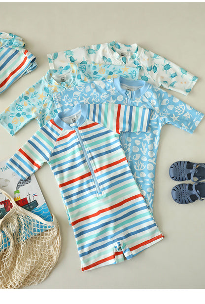 UPF50+ Printed Short Sleeve Swimsuit mh0012589