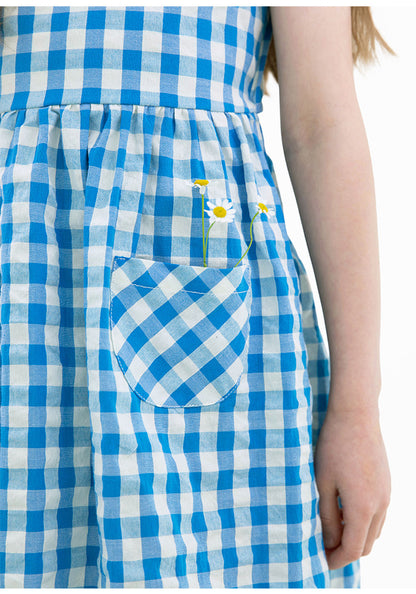 Gingham Plaid Vest Dress チェック ノースリーブワンピース【mh0013212】