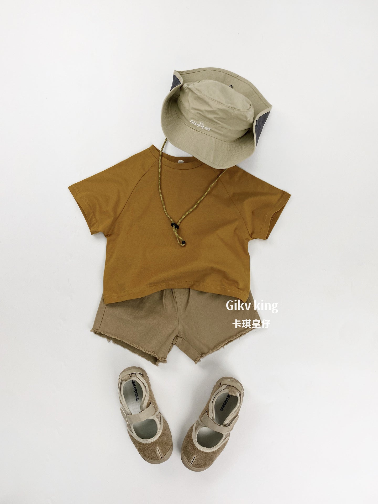 Raglan Sleeve Bamboo Cotton Top クルーネック 無地 半袖Tシャツ【mh0012826】