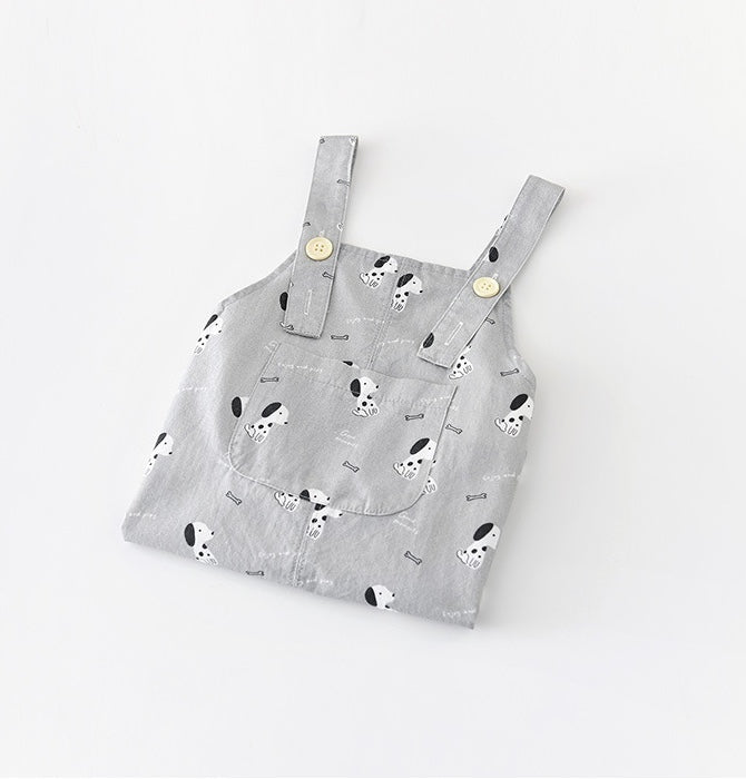Puppy Graphic Overalls