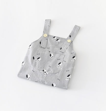 Puppy Graphic Overalls