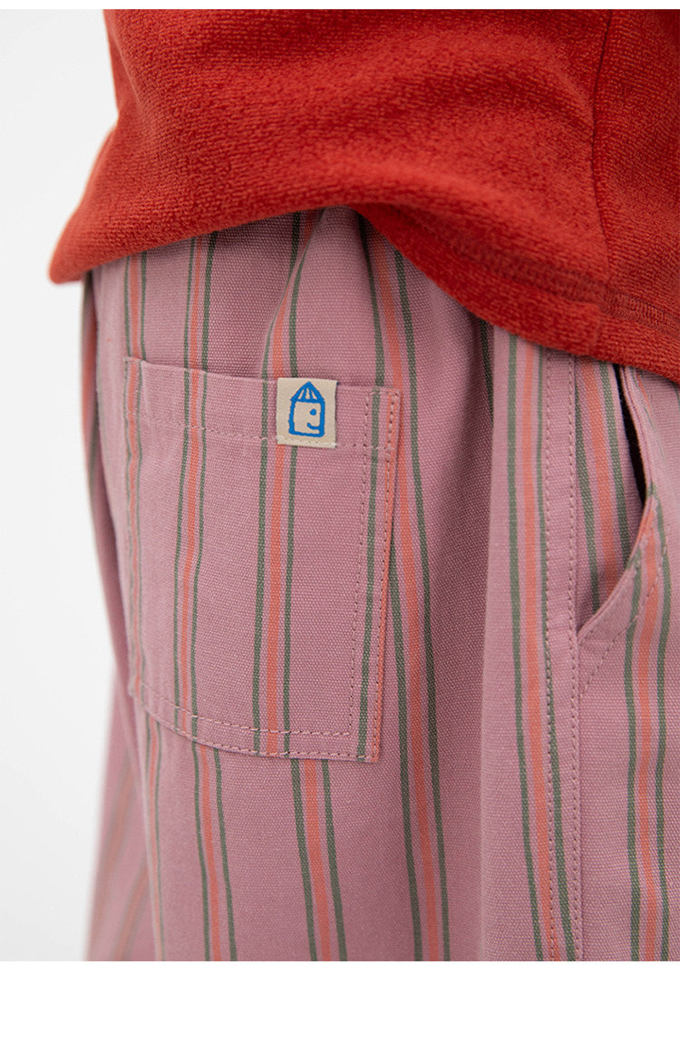 Pantalones cónicos a rayas para niños, estilo casual [mh0014198]
