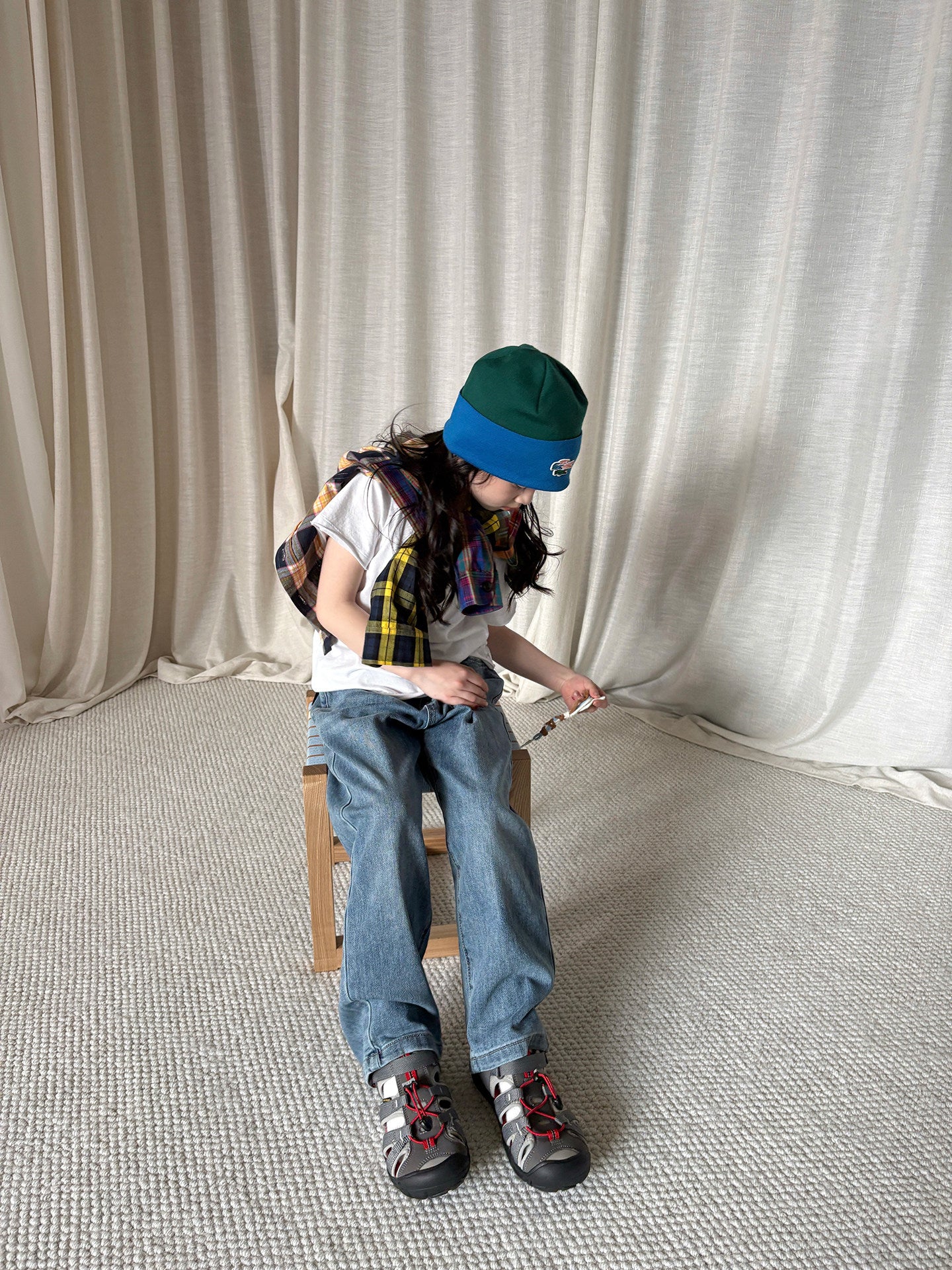yummy&rocky | Cotton Raw Edge T-shirt コットン 半袖Tシャツ【mh0020174】