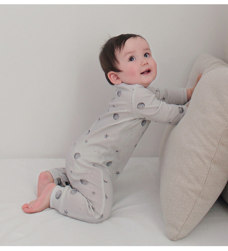 長袖ジャンプスーツ アニマルプリント ロンパース【mh0011725】