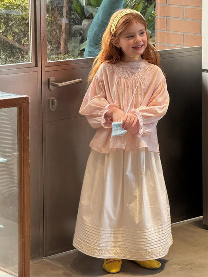 Solid Lace Casual Versatile Skirt レース カジュアルスカート【mh0012224】