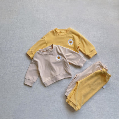 Flower Patch Fleece Sweatshirt Set
