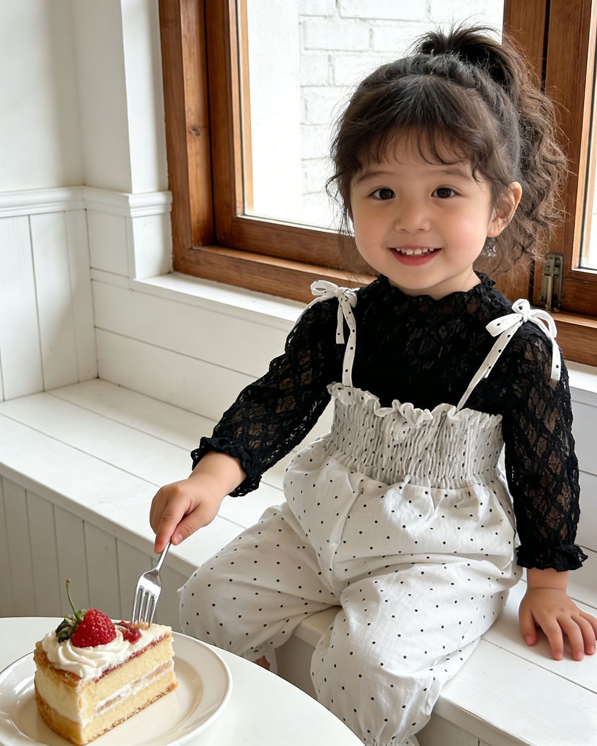 Polka Dot Baby Jumpsuit ドット柄 サロペット【mh0012504】