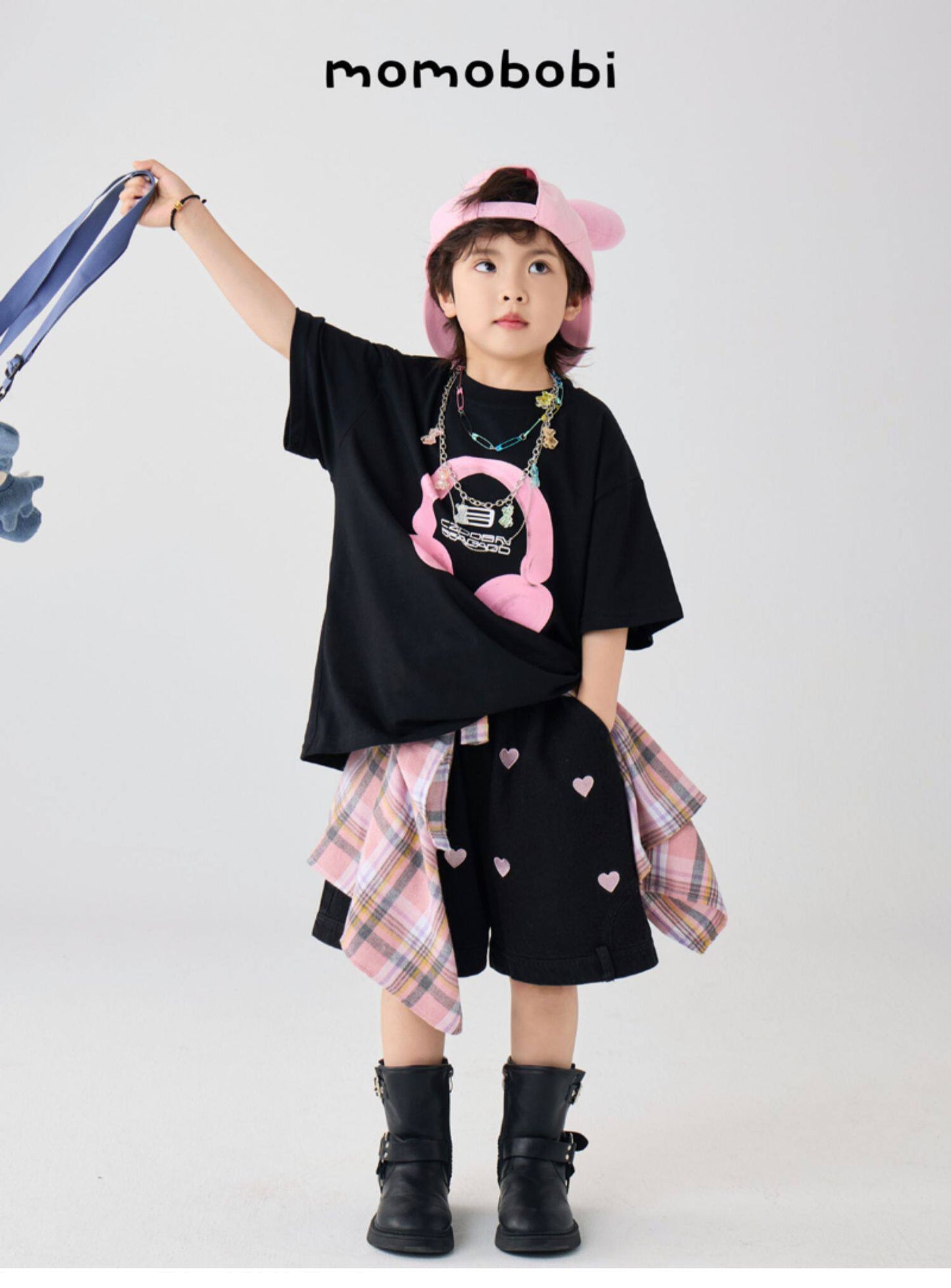 Gummy Bear Multi-Chain Accessory 安全ピン ベア 3連チェーン ネックレス【mh0013009】