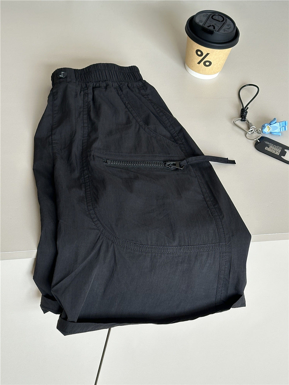 Cargo Pocket Shorts ジッパーポケット ハーフパンツ【mh0012964】