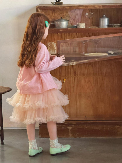 Layered Tulle Puffy Skirt (Tulle Tiered Mini Skirt) [mh0012868]
