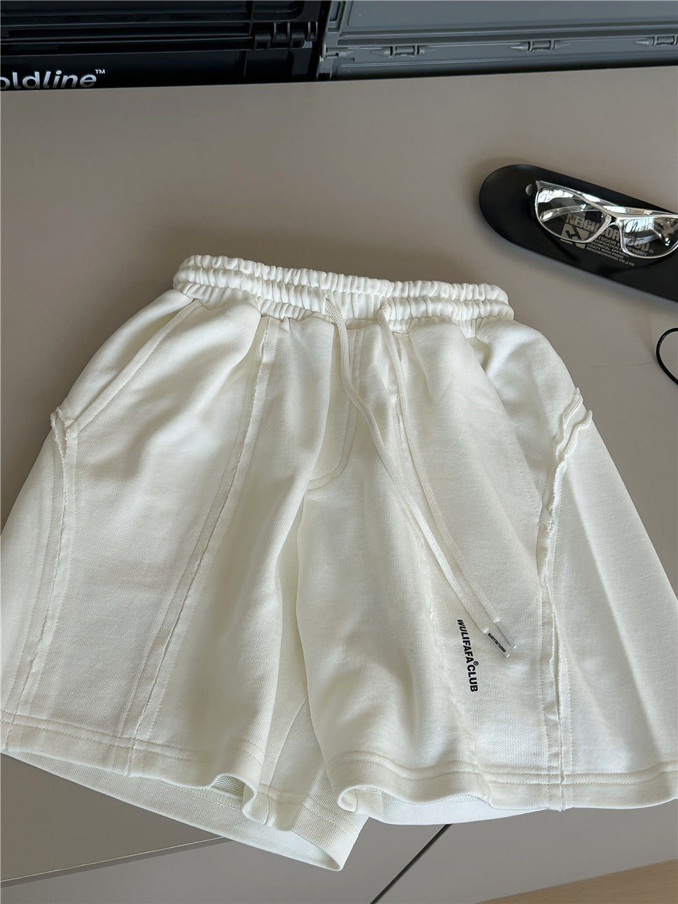 Curved Seam Shorts カットオフデザイン ハーフパンツ【mh0012963】