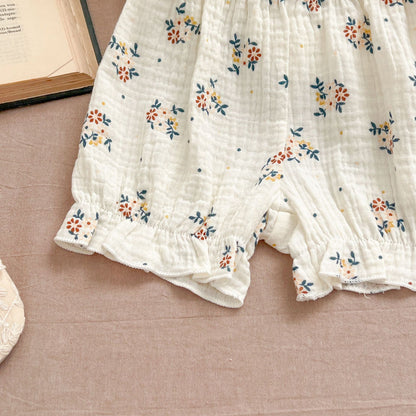 Floral Ruffle Camisole Bloomer フリル キャミソール ブルマ【mh0013159】