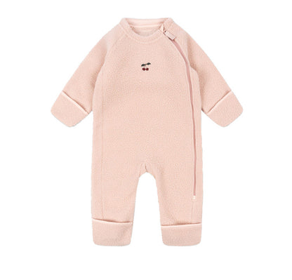 アウタージャンプスーツ ボアフリース 刺繍 防寒 ジップアップ【mh0011711】