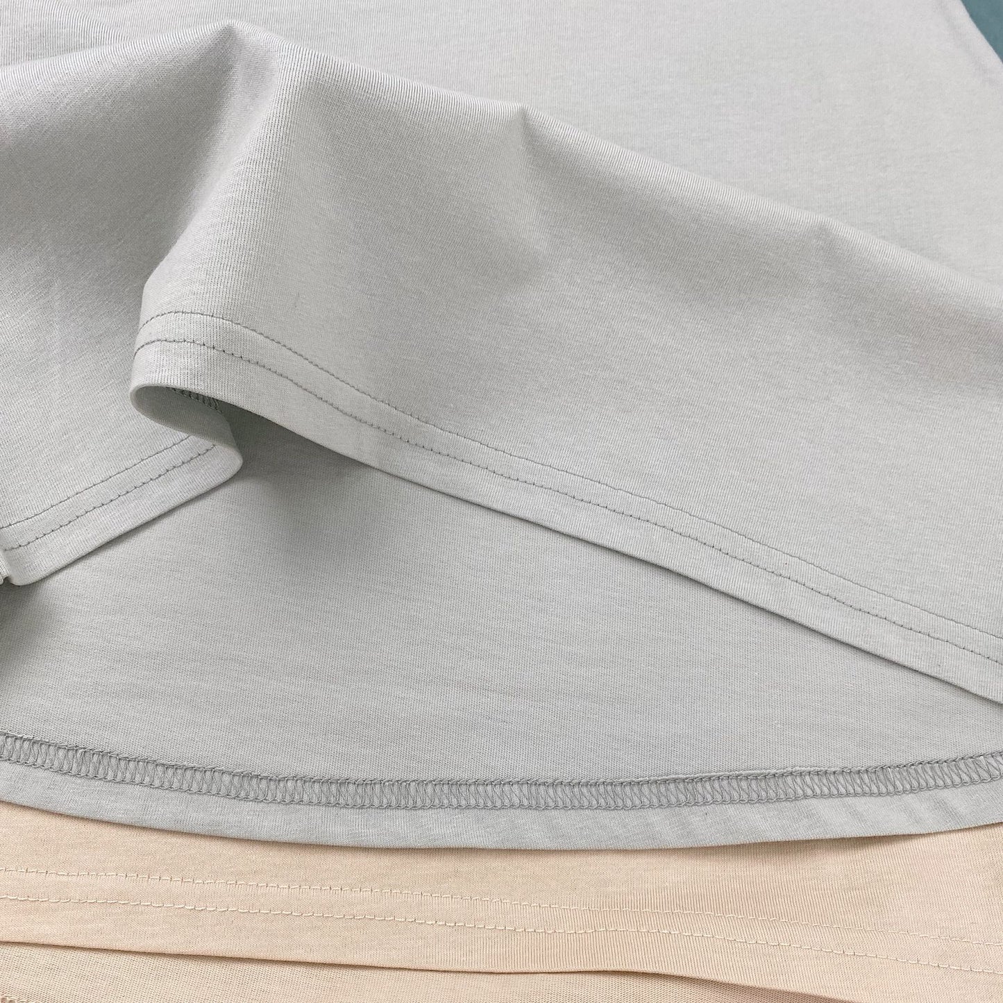 Raglan Sleeve Crewneck Top バイカラー シンプル 半袖Tシャツ【mh0012833】