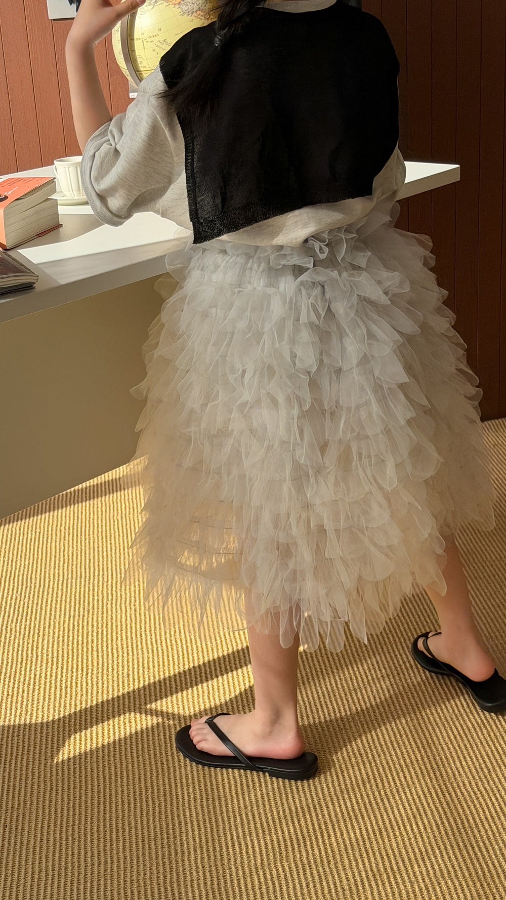 Puffy Mesh Cake Skirt チュール ティアードスカート【mh0012523】