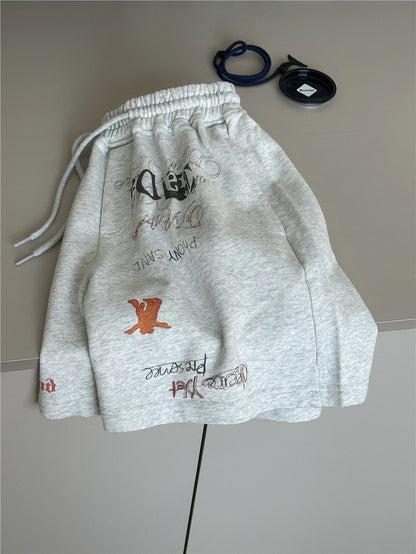 Graphic Sweatshorts アニマルプリント ショートパンツ【mh0012967】