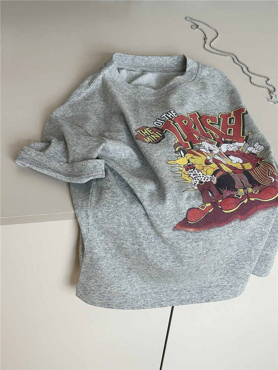 Cartoon Graphic T-Shirt キャラクター プリント 半袖Tシャツ【mh0012945】