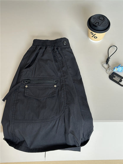 Cargo Pocket Shorts ジッパーポケット ハーフパンツ【mh0012964】