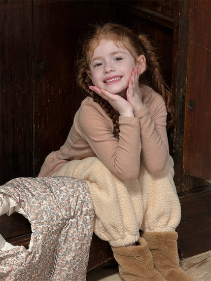 ボアパンツ ジョガー 裏起毛 ロゴ刺繍 ゆったり カジュアル ボトムス【mh0011623】