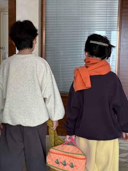 スウェットトレーナー キッズ 裏起毛 プルオーバー クルーネック 厚手 アート柄 トップス【mh0011657】