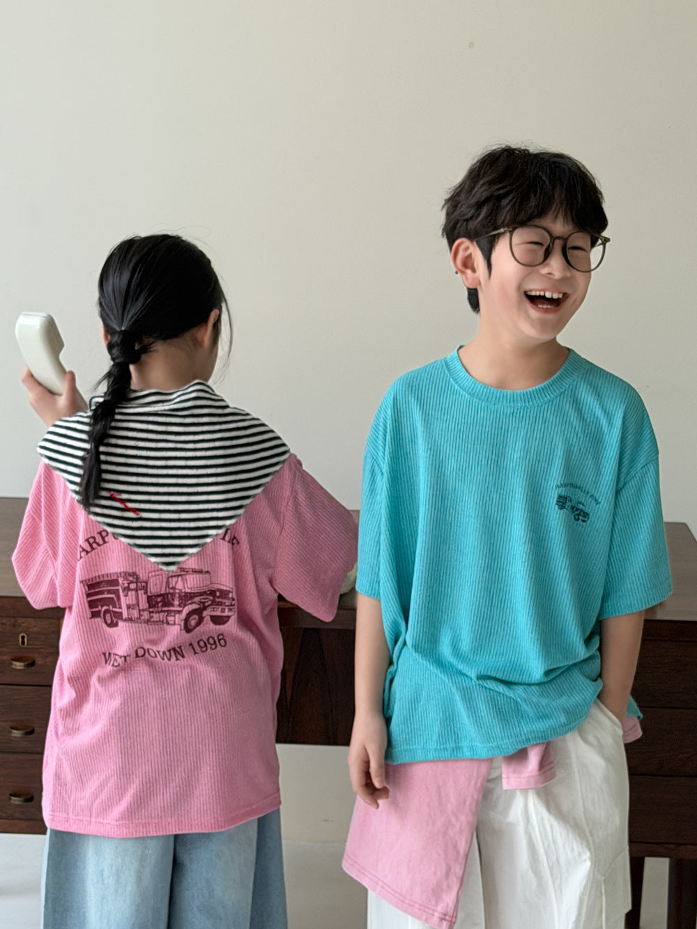 Cotton Print Short Sleeve T-shirt コットン プリント 半袖Tシャツ【mh0012521】