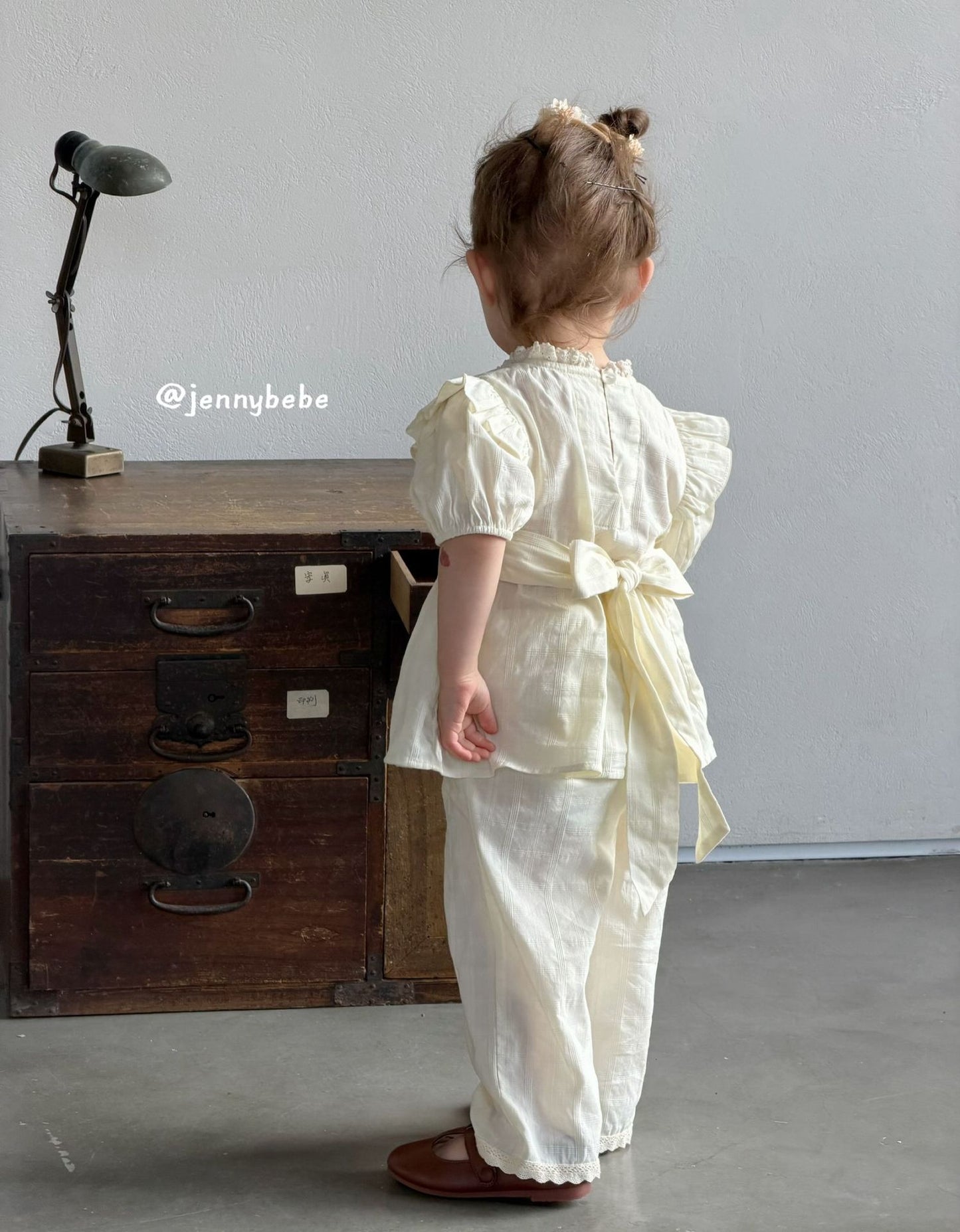 Puff Sleeve Top and Pants Set [mh0012533]