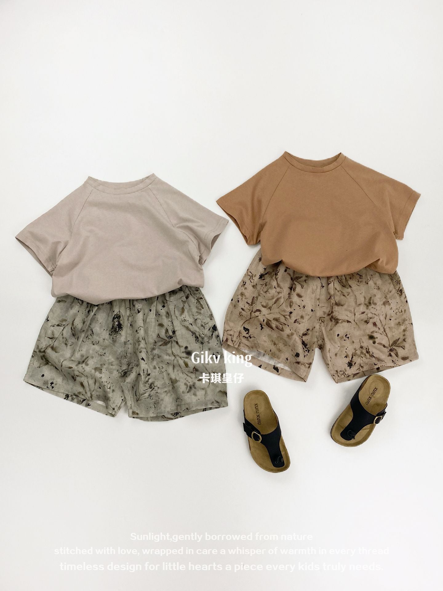 Raglan Sleeve Bamboo Cotton Top クルーネック 無地 半袖Tシャツ【mh0012826】