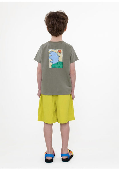 Waterproof Wrinkled Casual Shorts ナイロン ハーフパンツ【mh0013096】 RICE & SKY