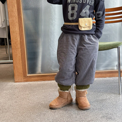 ストライプパンツ 裏ボア ジョガー スウェット カジュアル ボトムス【mh0011605】