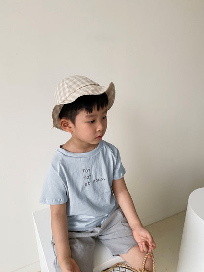 Letter Print Cotton T-shirt ロゴ Tシャツ【mh0012614】