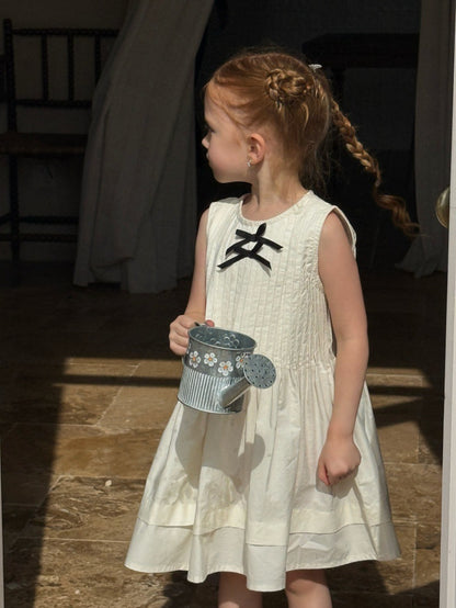 Sleeveless Pleated Princess Dress ピンタック ノースリーブワンピース【mh0013248】