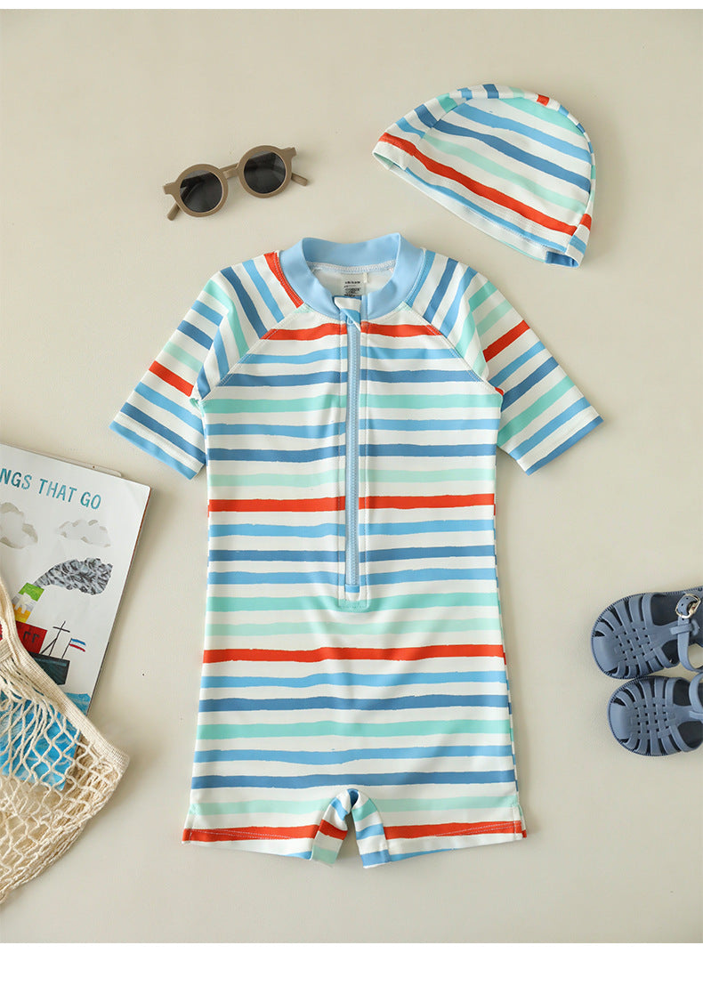 UPF50+ Printed Short Sleeve Swimsuit mh0012589
