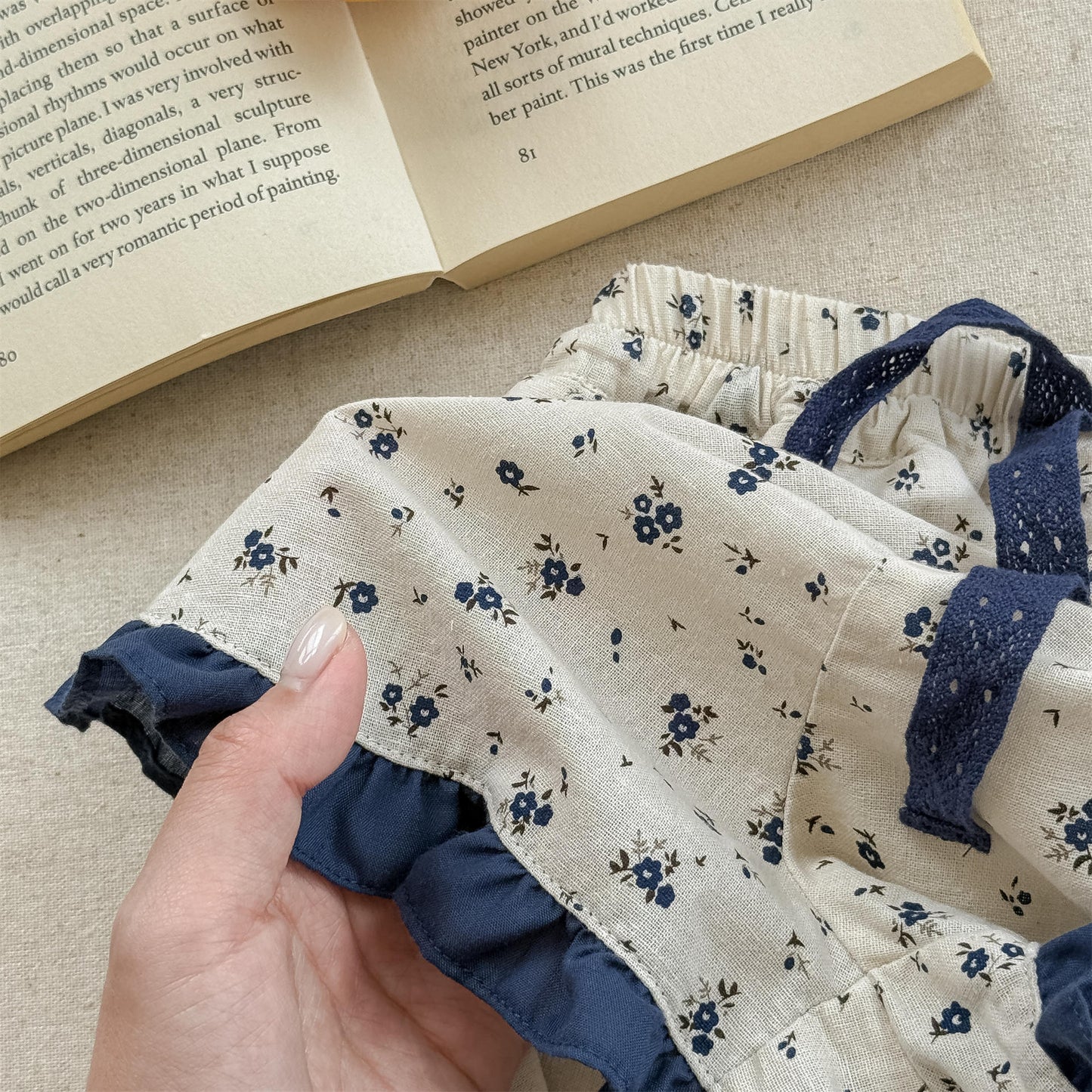 Flower Print Ruffle Cotton Shorts 花柄 コットン ショートパンツ【mh0012655】