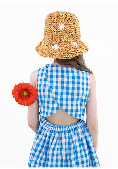 Gingham Plaid Vest Dress チェック ノースリーブワンピース【mh0013212】