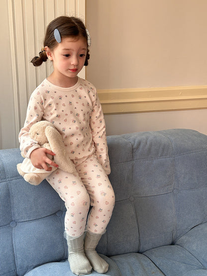 Long Sleeve Printed Pajama Set 長袖 プリント パジャマ セット【mh0012244】