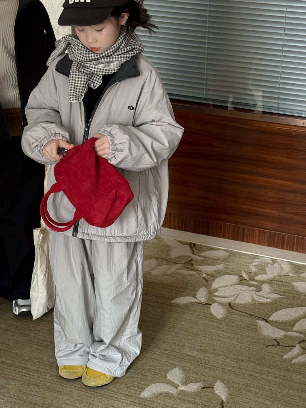 セットアップ キッズ 中綿 厚手 キルティング スタンドカラー カジュアル【mh0011675】